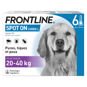 Frontline Spot On L - Αντιψειρικό για σκύλους - από 20 έως 40 kg - 6 πιπέτες - BOEHRINGER INGELHEIM
