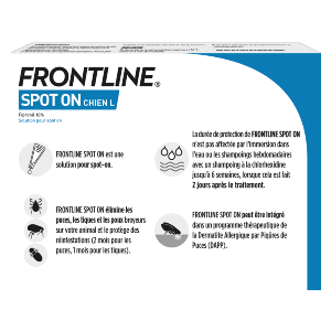 Frontline Spot On L - Anti-puces chien - de 20 à 40 kg - 3 pipettes - BOEHRINGER INGELHEIM 2