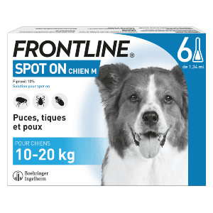 Frontline Spot On M - Αντιψυλλικό για σκύλους - 10 έως 20 kg - 6 πιπέτες - BOEHRINGER INGELHEIM