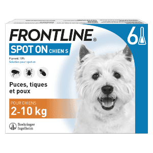 Frontline Spot On S - Αντιψυλλικό για σκύλους - 2 έως 10 kg - 6 πιπέτες - BOEHRINGER INGELHEIM
