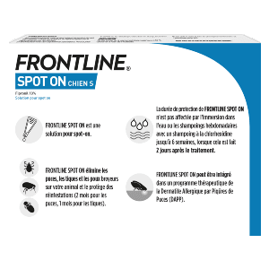 Frontline Spot On S - Anti-puces chien - de 2 à 10 kg - 6 pipettes - BOEHRINGER INGELHEIM 2
