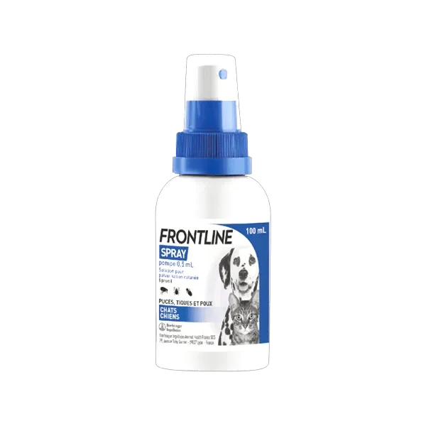 Frontline Spray anti-puces chien et chat - 100 ml - BOEHRINGER INGELHEIM