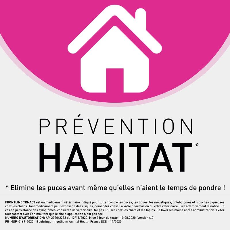 Frontline - Tri-Act M - de 10 à 20 kg - Anti-puces - 3 Pipettes - BOEHRINGER INGELHEIM 7