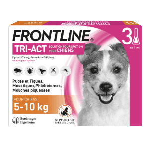 Frontline - Tri-Act S - από 5 έως 10 kg - Κατά των ψύλλων - 3 πιπέτες - BOEHRINGER INGELHEIM