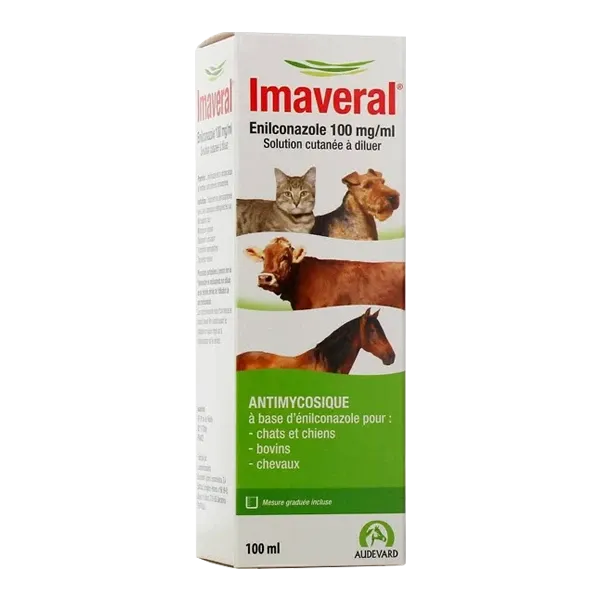 Imaveral - Dermatophytoses - Solution cutanée antimycosique - 100 ml - AUDEVARD