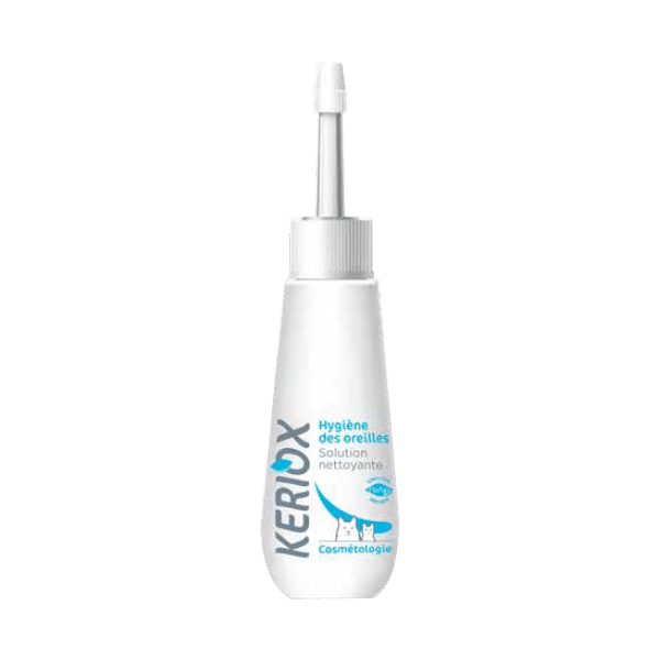 Keriox - Solution nettoyante du conduit auditif - 100 ml - Chien et chat - OSALIA