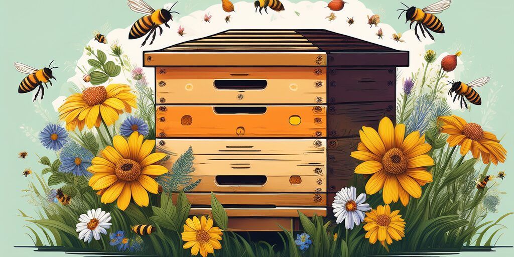 Image principale de l'article Quel est le meilleur traitement contre le varroa ? avec une ruche et des abeilles