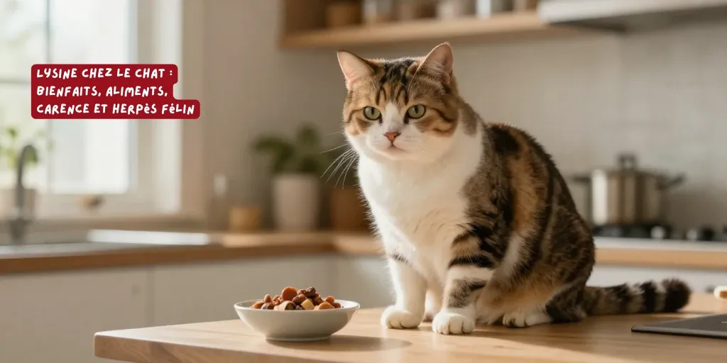 Lysine chez le chat - bienfaits - aliments - carence et herpès félin - Produits-veto.com