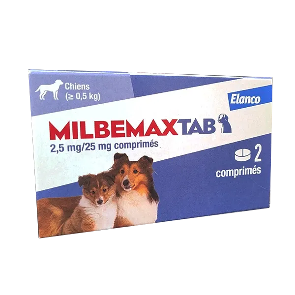 Milbemax Chiot vermifuge chiot - de 0,5 à 10 kg - 2 Comprimés - ELANCO