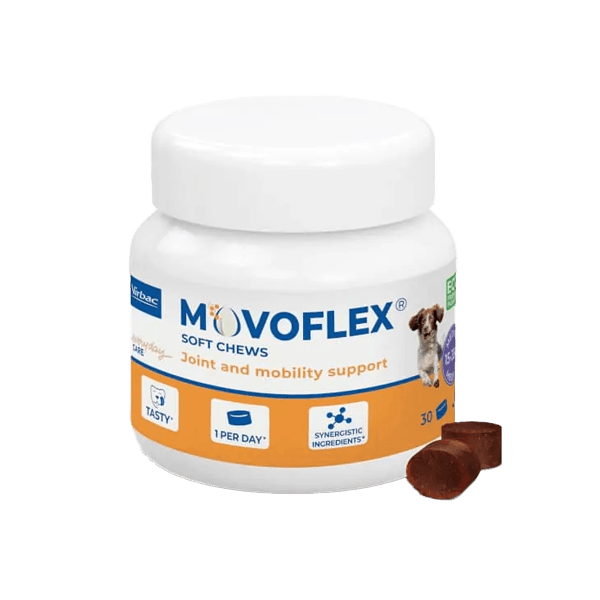 Movoflex M - Articulations et mobilité - de 15 à 35 kg - 30 bouchées de 4 g - Chien - VIRBAC
