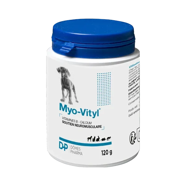 Myo Vityl - Soutien nerveux et musculaire multi espèces - 120 g - DOMES PHARMA