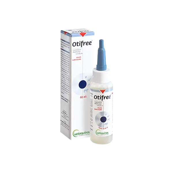 Otifree - Nettoyant auriculaire - Chien et chat - 60 ml - VETOQUINOL