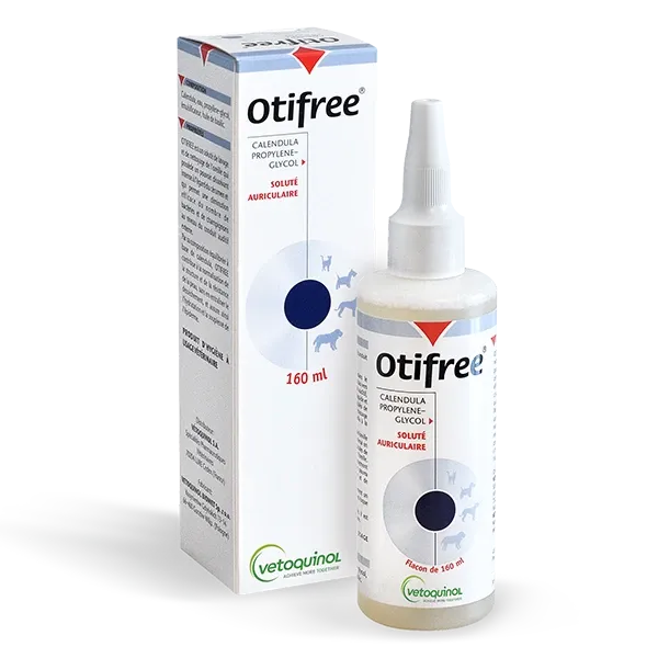 Otifree - Nettoyant auriculaire - Chien et chat - 160 ml - VETOQUINOL