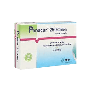 Panacur 250 - Vermifuge - Chien - 20 comprimés - MSD