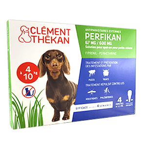 Perfikan - Antiparasitaires externes - 67 mg/600 mg - Petits chiens - de 4 à 10 kg - CLÉMENT THÉKAN