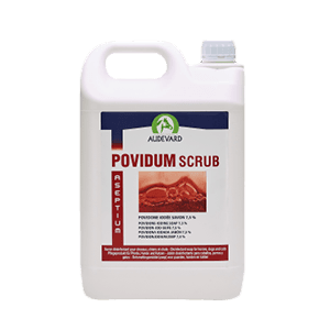Povidum Scrub - Savon désinfectant - Flacon de 5 L - AUDEVARD