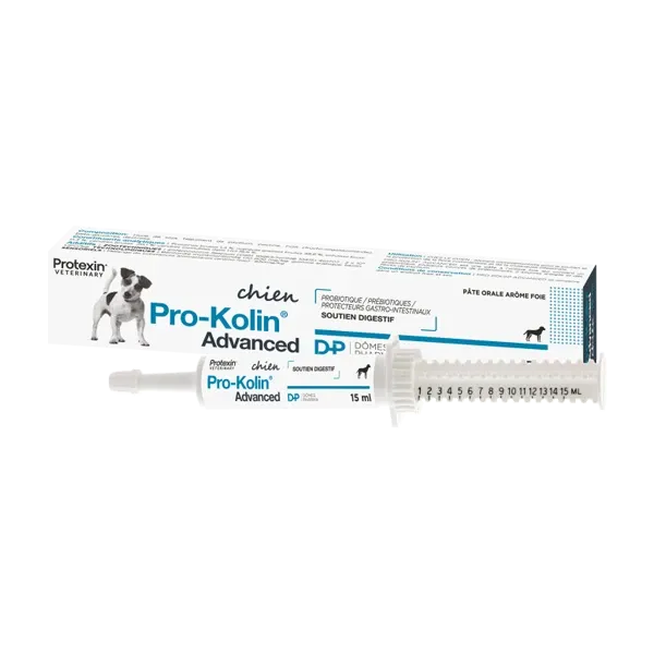 Pro-kolin Advanced - Protecteur gastro-intestinal du chien - 15 ml - DOMES PHARMA