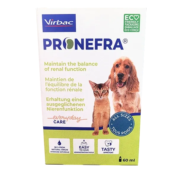 PRONEFRA - Insuffisance rénale du chien et du chat - 60 ml - VIRBAC