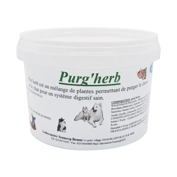 Purg'herb - Purge du chien et du chat - 200 g - SENNECQ BONNE