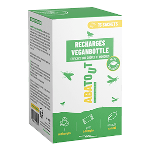 Recharges pour Veganbottle - Piège pour Guêpes et mouches - 15 sachets - ABATOUT