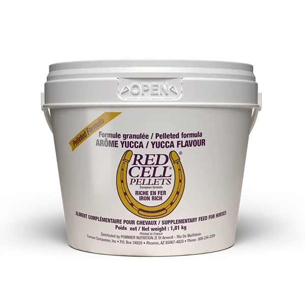 RedCell Pellets - Solution énergétique pour cheval - Riche en fer - 1,81 kg - FARNAM