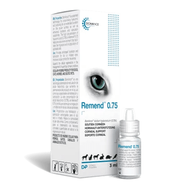 Remend 0,75 - Collyre - Régénération de la cornée - 3 ml - DOMES PHARMA