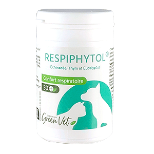 Respiphytol - Confort respiratoire -Toux du chenil - 30 comprimés - GREENVET