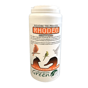 Rhodeo Poudre - Antiparasitaire aviaire - 125 g - GREENVET
