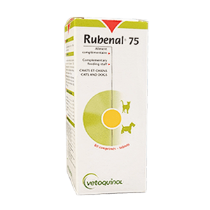 Rubenal 75 - Insuffisance rénale du chien et du chat - 60 comprimés - VETOQUINOL