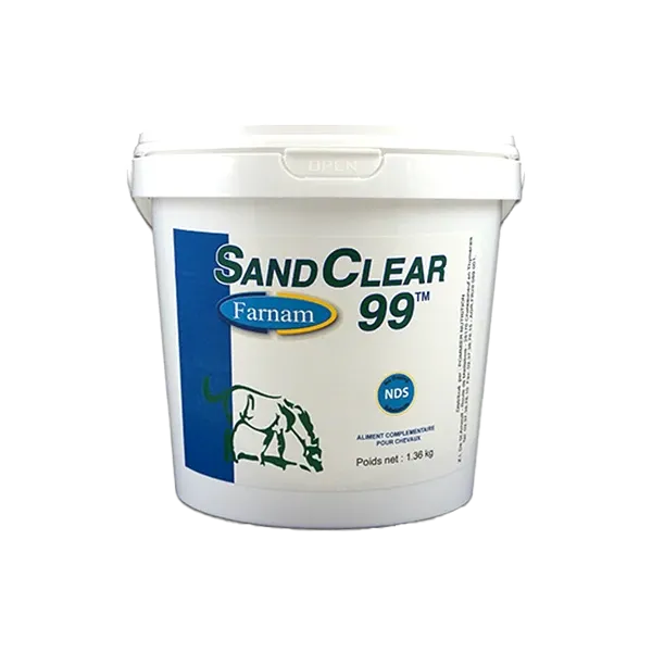 Sand Clear 99 - Psyllium - Coliques de sable - 1,36 kg - Cheval - FARNAM