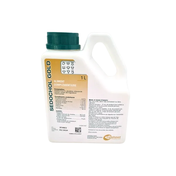 Sedochol Gold - Troubles digestifs des animaux - 1 L - COOPHAVET