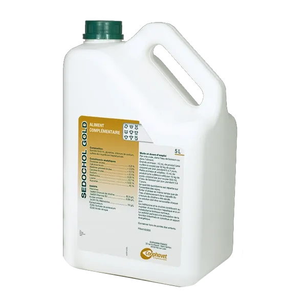 Sedochol Gold - Troubles digestifs des animaux - 5 L - COOPHAVET