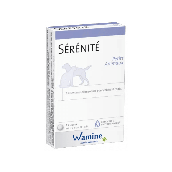 Sérénité - Equilibre comportemental - Petits animaux - 30 comprimés - WAMINE