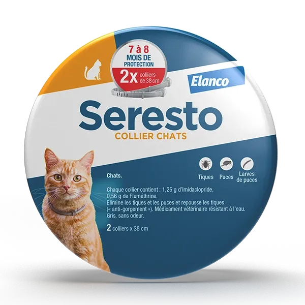 Seresto kattenband tegen vlooien - Set van 2 - ELANCO