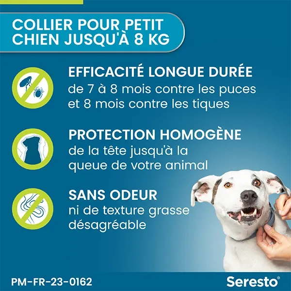 Collier Seresto petit chien anti-puces - Lot de 2 - ELANCO 2