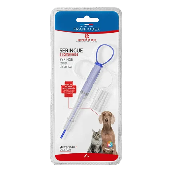 Seringue à comprimés pour Chien et Chat - FRANCODEX