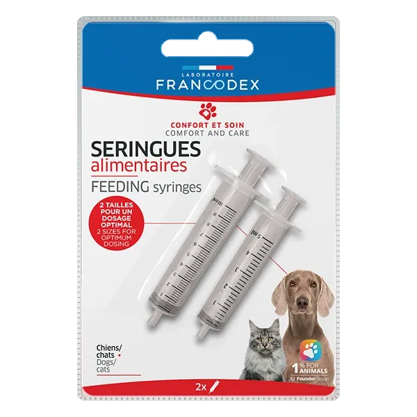 Seringues alimentaires - Dosage pour Chien et Chat - FRANCODEX