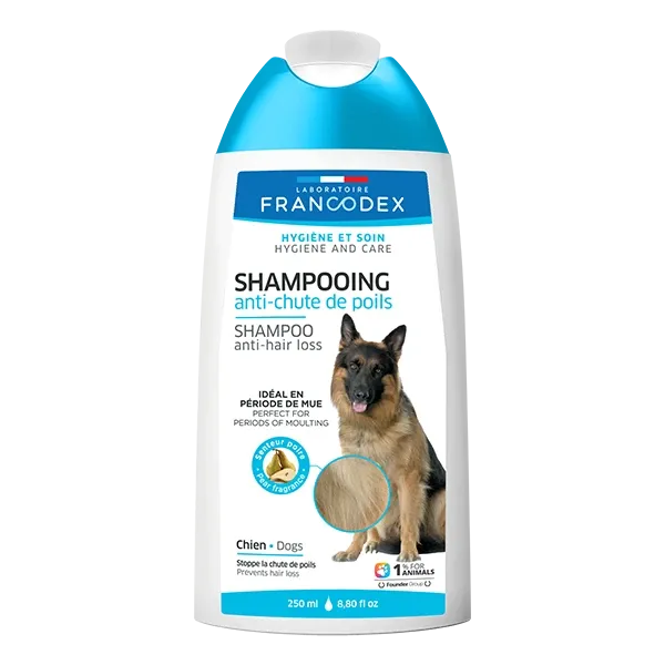 Szampon przeciw wypadaniu sierści dla psa - 250 ml - FRANCODEX
