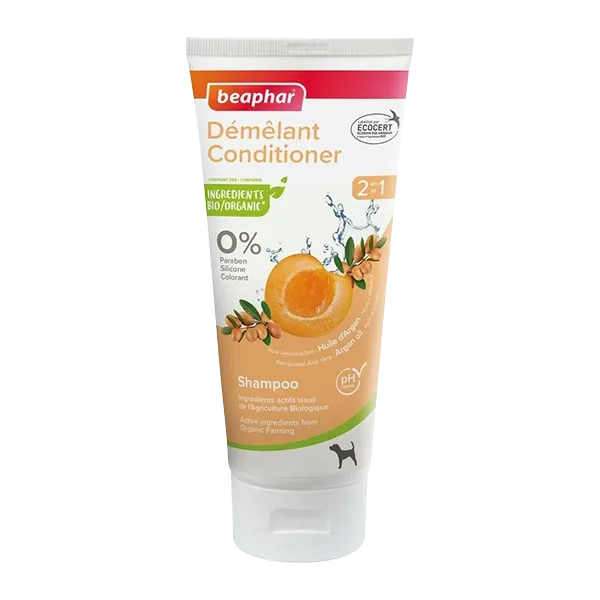 2-in-1 Detangling Shampoo for Dogs, ECOCERT Certified - 200 ml - BEAPHAR