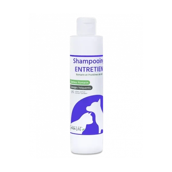 Shampooing entretien pour chien et chat - 250 ml - GREENVET