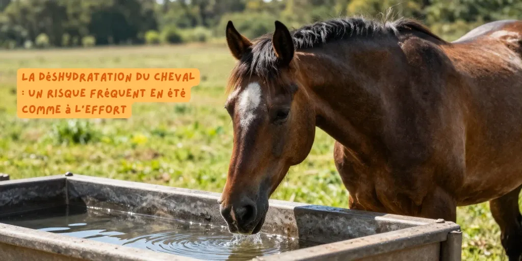 Deshydratation du cheval en été comme après l'effort - Produits-veto.com