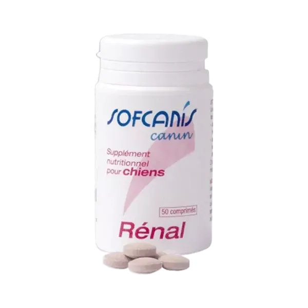 Sofcanis Canin Renal - Fonction rénale du chien - 50 comprimés - MOUREAU