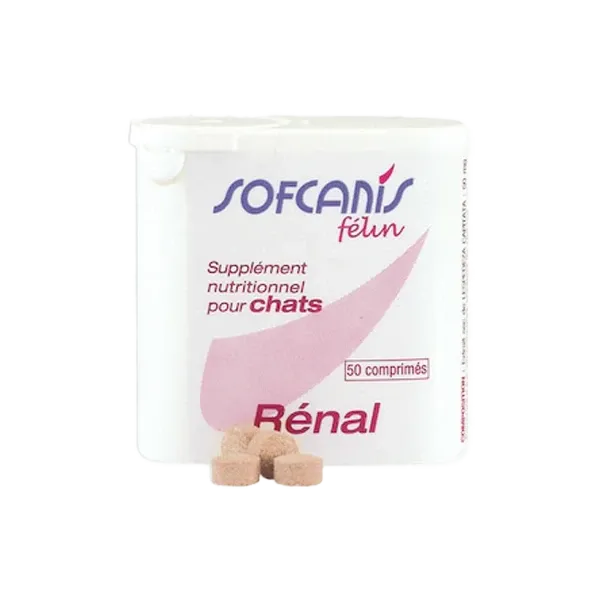 Sofcanis Félin Rénal - Fonction rénale du chat - 50 comprimés - MOUREAU