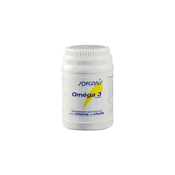 Sofcanis Omega 3 - Qualité de vie du chien et du chat - 120 capsules - MOUREAU