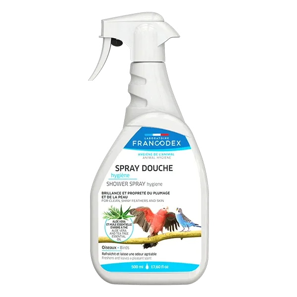 Spray Dusche – Glanz des Gefieders für Vögel – 500 ml – FRANCODEX