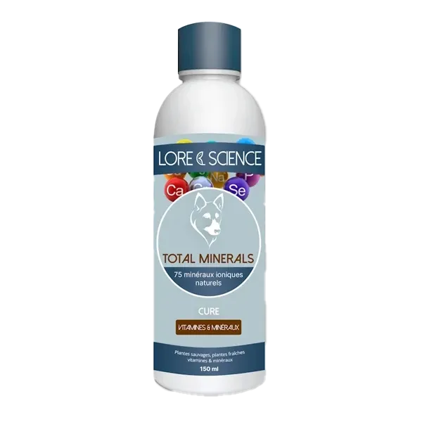 Total Minerals Dog - Antioxydants chien - 75 minéraux naturels - 150 ml - LORE & SCIENCE