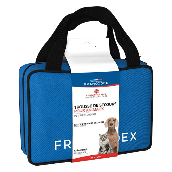 Trousse de secours pour animaux - Kit de premiers secours - 21 articles - FRANCODEX