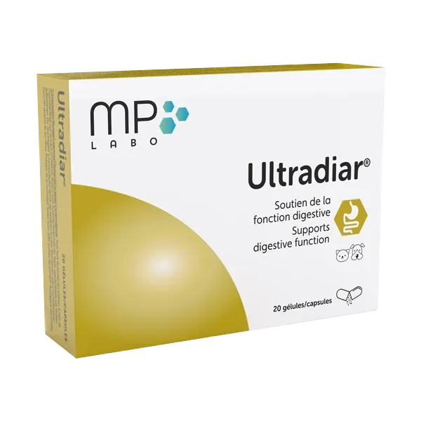 Ultradiar - Fonction digestive du chien et du chat - 20 gélules - MP LABO