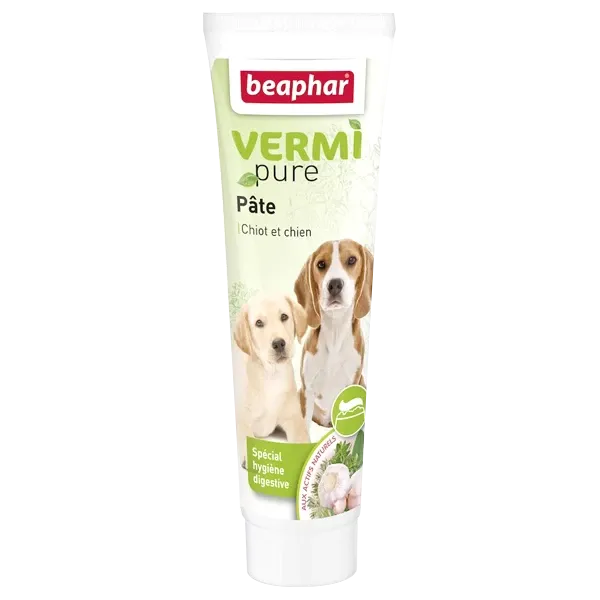 VERMIpure – Pasta odrobaczająca – Higiena układu pokarmowego – 100 g – Pies i szczeniak – BEAPHAR