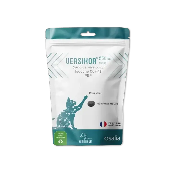 Versikor chew - Appétit du chat - 60 bouchées de 2g - OSALIA
